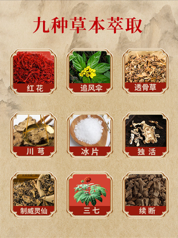 Shaolin Wind-Chasing Dehumidifying Health Gel: Relieves pain from sprains, strains, joint pain, shoulders, neck, waist, and legs. 